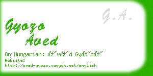 gyozo aved business card